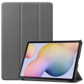 LEATHER Flip Case Samsung Galaxy Tab S8 / Tab S7 grau