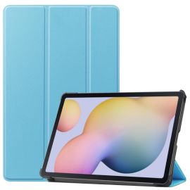 LEATHER Samsung Galaxy Tab S8 / Tab S7 Flip Case hellblau