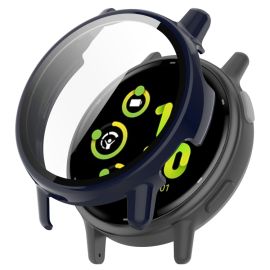 PC VOLLSTÄNDIGE ABDECKUNG Kunststoffabdeckung mit Glas für Garmin Vivo active 5 blau