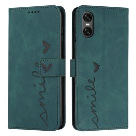 ART SMILE Wallet Case mit Trageschlaufe für Sony Xperia 10 VI grün