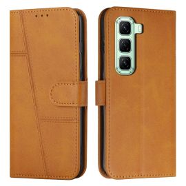 STITCHED Geldbörsenhülle für Infinix Hot 50 hellbraun