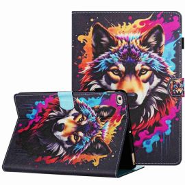 ART Flip Case für Apple iPad 9.7 (2017) / 9.7 (2018) / iPad Air (1 / 2) BUNTER WOLF