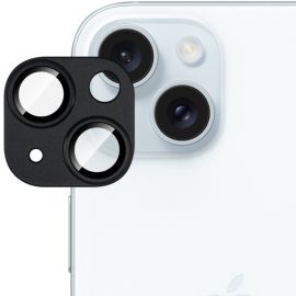IMAK FULL METAL COVER Glas für Apple iPhone 15 / 15 Plus Kamera schwarz