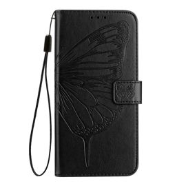 ART BUTTERFLY Wallet-Cover für TCL 505 schwarz