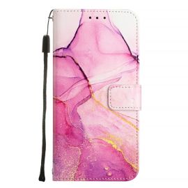 ART MARBLE Brieftaschen-Abdeckung für Motorola Moto G05 / Moto E15 PINK