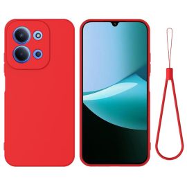 RUBBER Schutzhülle für POCO C85 rot
