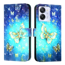 ART Brieftaschenhülle für Blackview Farbe 8 BLUE BUTTERFLY
