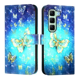 ART Brieftaschenhülle für Infinix Hot 50 GOLDEN BUTTERFLY