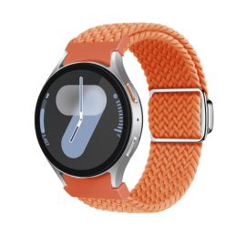 GEFLOCHTENES Nylonarmband für Samsung Galaxy Watch 7 (40 / 44 mm) ORANGE