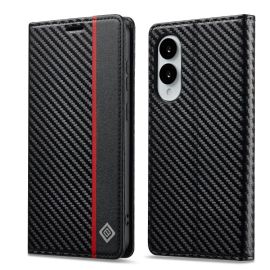 IMEEKE CARBON Brieftaschen-Hülle für Samsung Galaxy S25 Edge