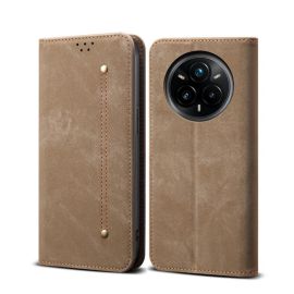 DENIM Wallet Hülle für Realme 14 Pro 5G taupe