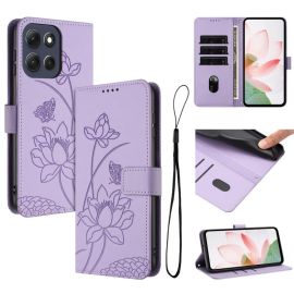 ART LOTUS Wallet Case für Motorola Moto G86 Power 5G hellviolett