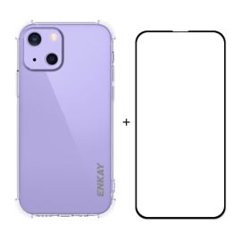 ENKAY Transparente Hülle + 3D Glas Apple iPhone 13 mini