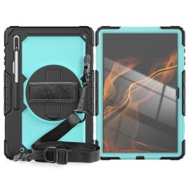 SOLID 360 Durable Hülle für Samsung Galaxy Tab S8 Ultra hellblau