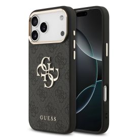 GUESS 4G METAL Schutzhülle für Apple iPhone 17 Pro Max GREY