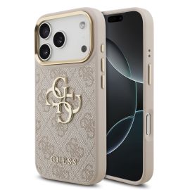 GUESS 4G METAL Schutzhülle für Apple iPhone 17 Pro PINK