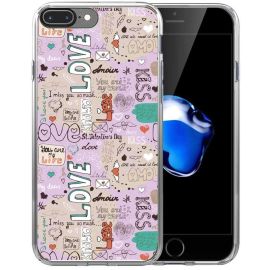PROTEMIO MY ART kryt Apple iPhone 7 Plus / 8 Plus WORDS (010)