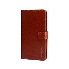 IDEWEI Brieftaschenhülle Vivo Y76 5G braun
