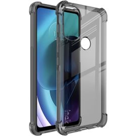 IMAK Schutzhülle aus Silikon + Folie Motorola Moto G71 5G schwarz