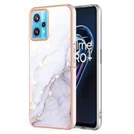 IMD MARBLE Schutzhülle Realme 9 Pro + / Realme 9 WHITE