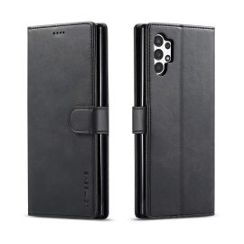 IMEEKE Wallet Cover Samsung Galaxy A04s schwarz