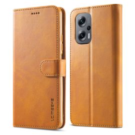 IMEEKE Wallet Cover Xiaomi Poco M5 hellbraun