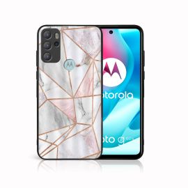 MY ART Silikonhülle Motorola Moto G60s PINK MARBLE (143)