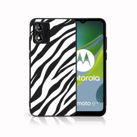 MY ART Schutzhülle für Motorola Moto E13 ZEBRA (237)