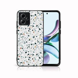 MY ART Schutzhülle für Motorola Moto G54 5G / G54 5G Power Edition GREY TERRAZZO (163)