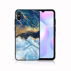 MY ART Silikonhülle Xiaomi Redmi 9A / 9AT BLUE MARBLE (141)