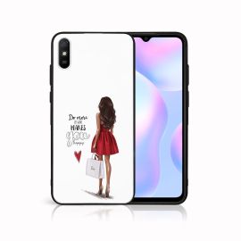 MY ART Silikonhülle Xiaomi Redmi 9A / 9AT RED DRESS (137)
