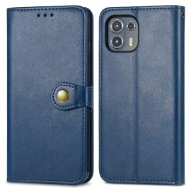 LEATHER BUCKLE Brieftasche Motorola Edge 20 Lite blau