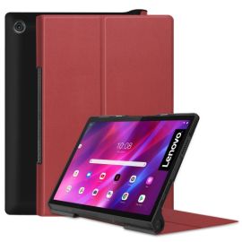 LEATHER Lenovo Yoga Tab 11 Falthülle dunkelrot