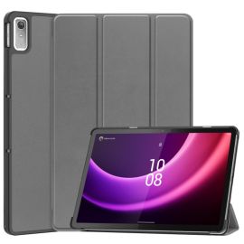 LEATHER Flip Case für Lenovo Tab P11 Gen 2 grau