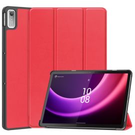 LEATHER Flip Case für Lenovo Tab P11 Gen 2 rot