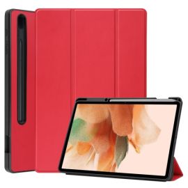 LEATHER Samsung Galaxy Tab S7 FE / S7+ rot
