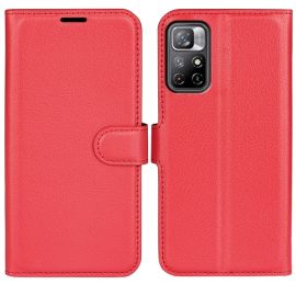 LITCHI Schutzhülle für Xiaomi Poco M4 Pro 5G / Redmi Note 11S 5G rot