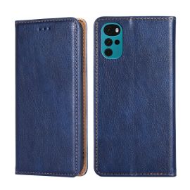 MAGNETIC Flip Cover für Motorola Moto E22s blau