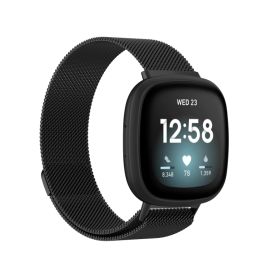 MILANESE Metallarmband Fitbit Versa 3 / Fitbit Sense schwarz