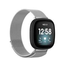 MILANESE Metallarmband Fitbit Versa 3 / Fitbit Sense Silber