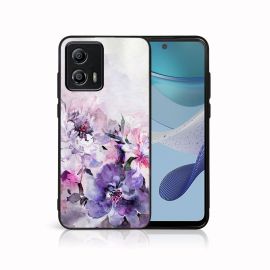 MY ART Schutzhülle für Motorola Moto G53 5G PFINGSTROSEN (156)