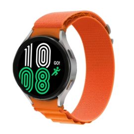 NYLON-Armband für Samsung Galaxy Watch 5 (40 mm / 44 mm) 5 Pro 45 mm orange