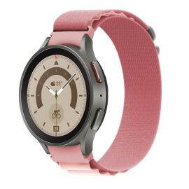NYLON-Armband für Samsung Galaxy Watch 5 (40mm / 44mm) 5 Pro 45mm rosa