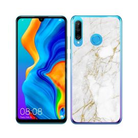 MY ART Schutzhülle Huawei P30 Lite WHITE STONE (011)