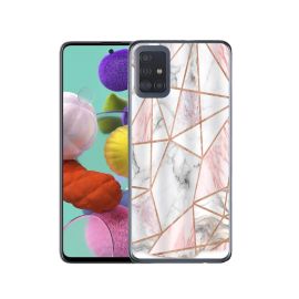 MY ART Schutzhülle Samsung Galaxy A71 PINK MARBLE (143)