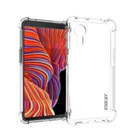 ENKAY AIRBAG Extra strapazierfähige Hülle Samsung Galaxy Xcover 5 transparent