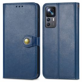 LEATHER BUCKLE Xiaomi 12T / 12T Pro blau