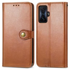 LEATHER BUCKLE Xiaomi Poco F4 GT braun