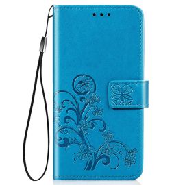 ART Wallet Cover Xiaomi Redmi Note 9 FLOWERS blau