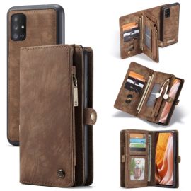 WALLET mit 2in1 Portemonnaie für Samsung Galaxy A71 braun